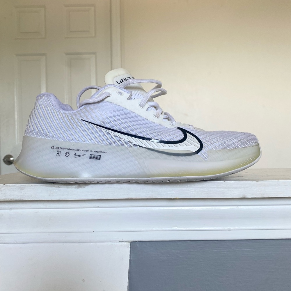 Nike White and Black VaporMax Shoe